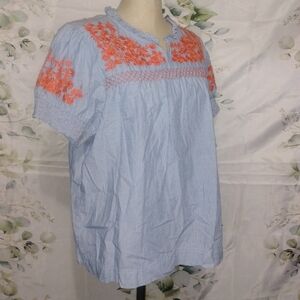 ($3Bundled) Cotton Embroidered Shirt